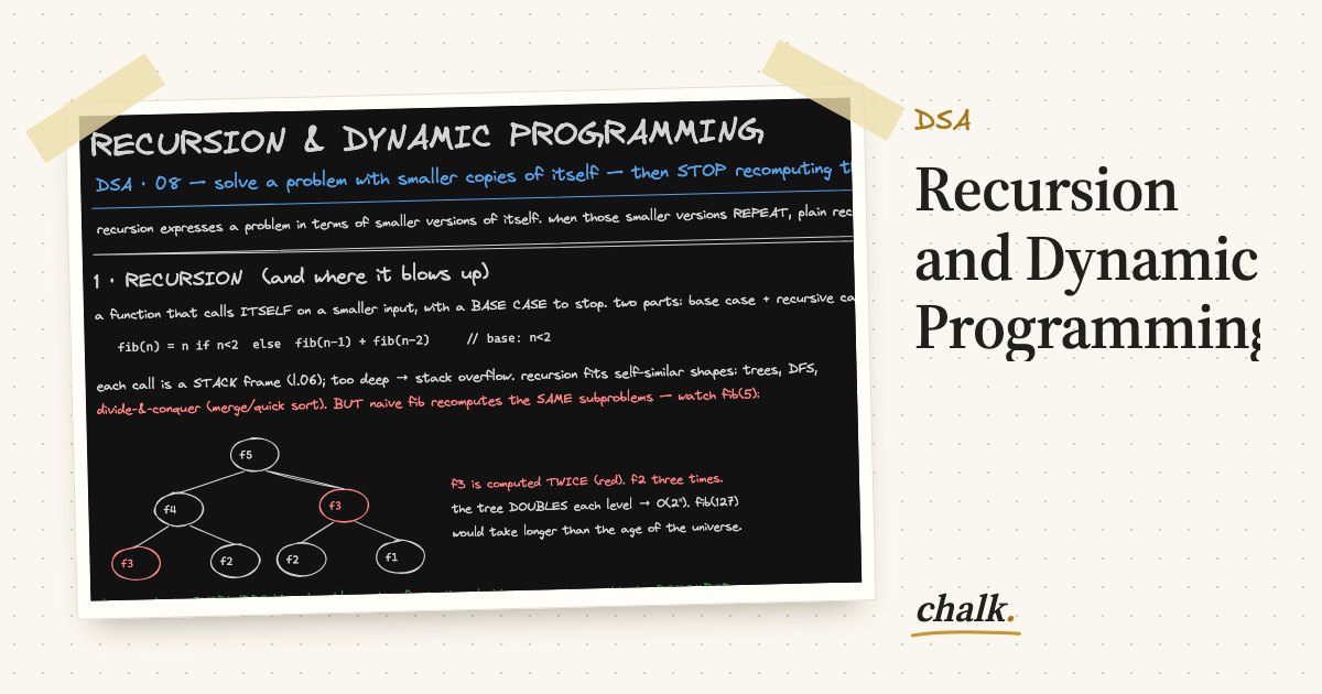 Open the full board: Recursion and Dynamic Programming