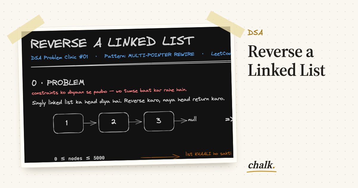 Open the full board: Reverse a Linked List