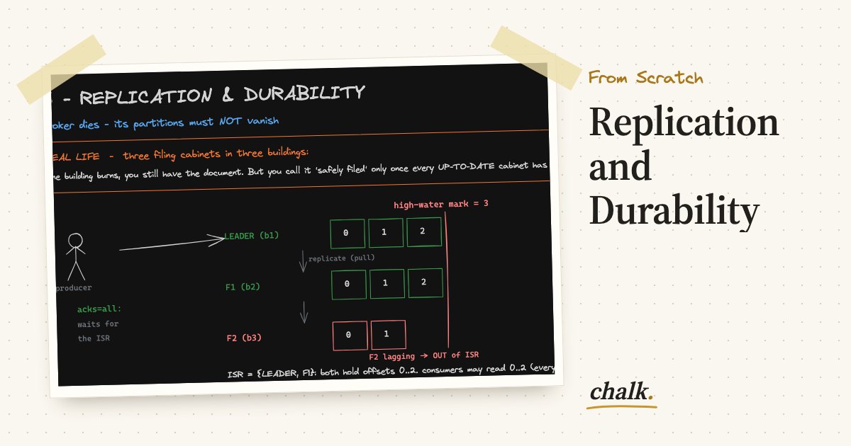 Open the full board: Replication and Durability