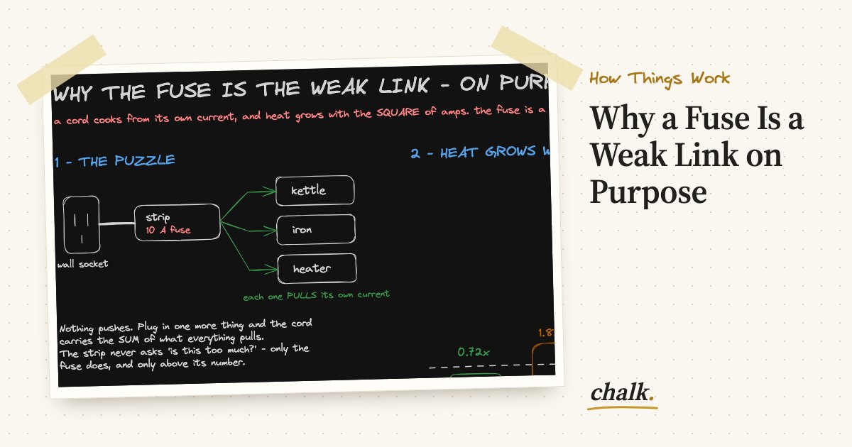 Open the full board: Why a Fuse Is a Weak Link on Purpose