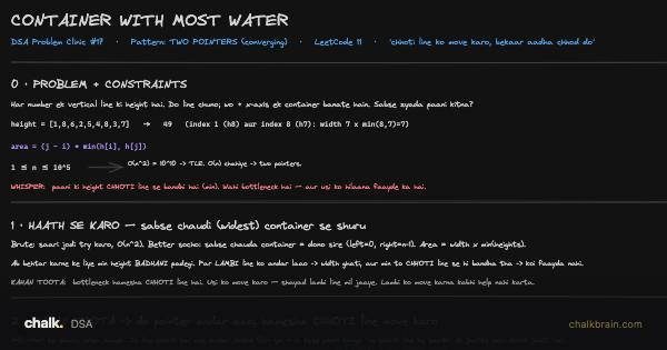 Container With Most Water